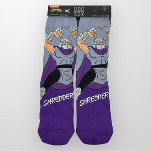 Nickelodeon TMNT ODD SOX Crew Socks Shredder Men Size 6-13